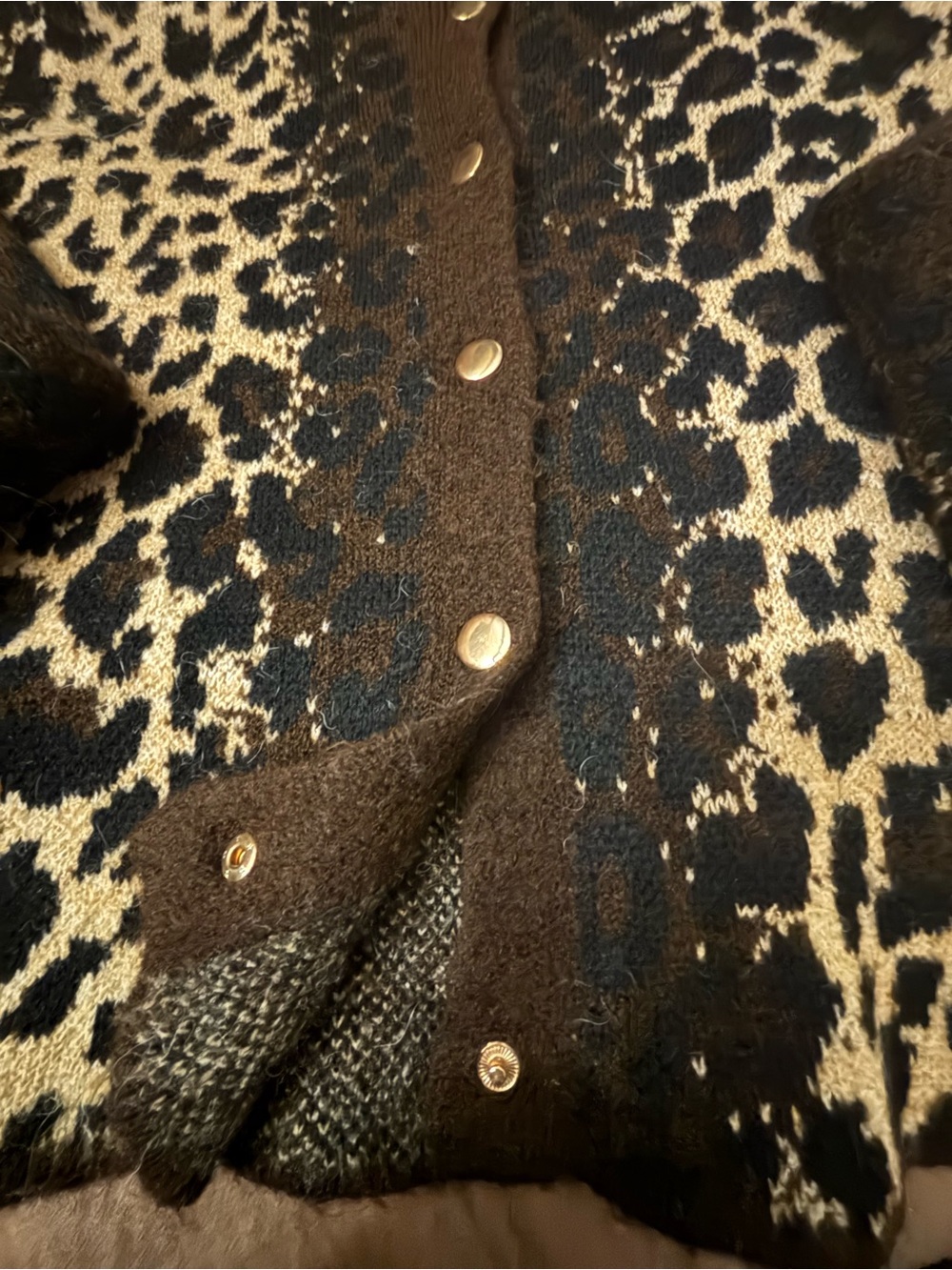 ANTHRO | Pilcro Cheetah Cardigan Sweater - Picture 6 of 7